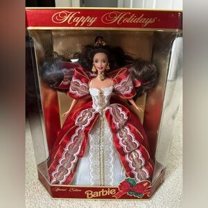 1997 Holiday Barbie Happy Holidays Gold Special Edition Mattel